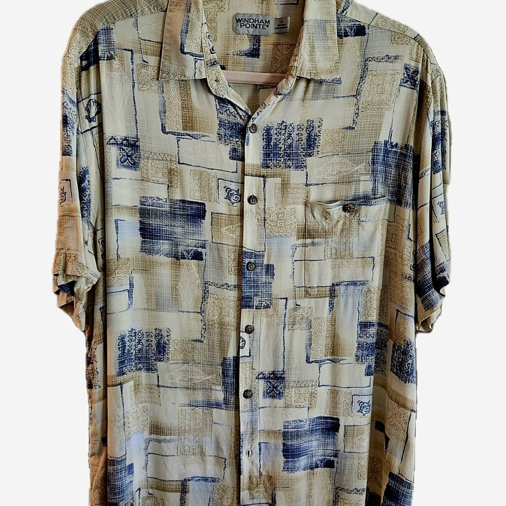 WINDHAM POINTÉ Men's Button Down Casual Dress Shirt